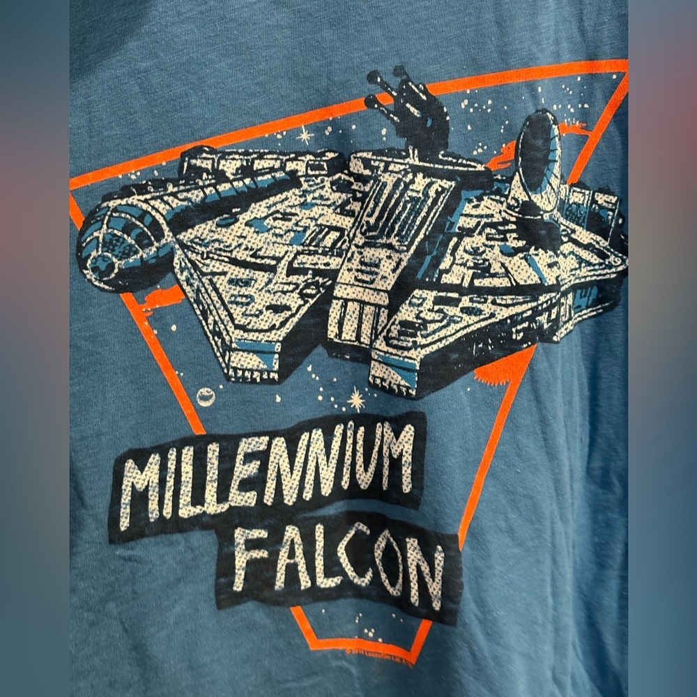 Deadstock Junk Food x Gap Kids Star Wars Millennium Falcon T-shirt XXL - Picture 5 of 12